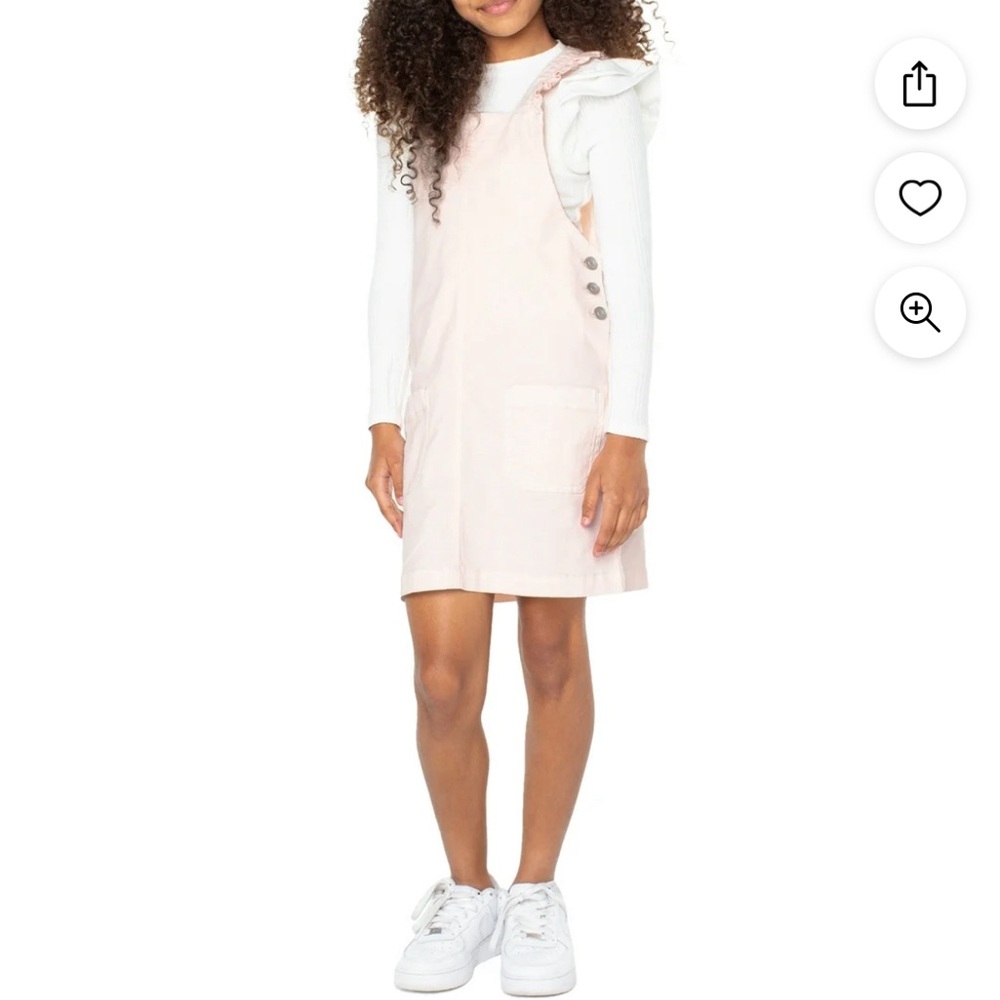 Celebrity Pink Girls’ Skirtall Dress, Size M, Light Pink